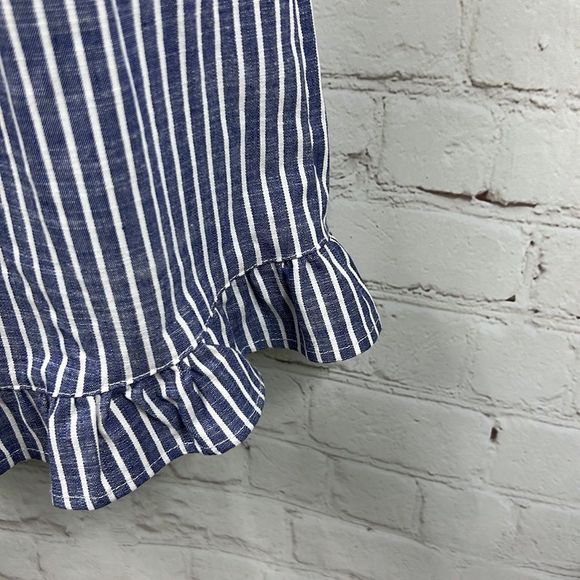 Cooper key little girls jumper white and blue striped size M - Picture 6 of 8